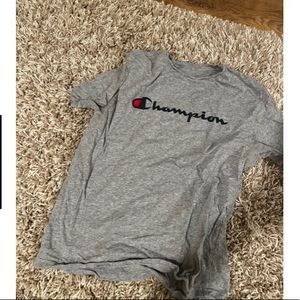 gray champion shirt for boys 14.